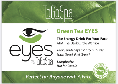 ToGoSpa wholesale Green Tea Eyes (50 singles) Wholesale Eyes and Lips Promotional Giveaway Singles
