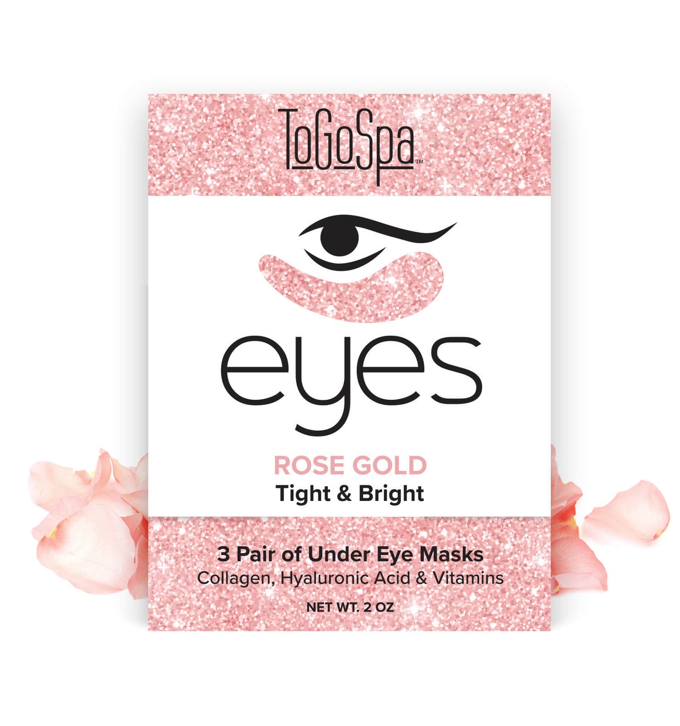 Rose Gold under Eye Mask 3 Pair