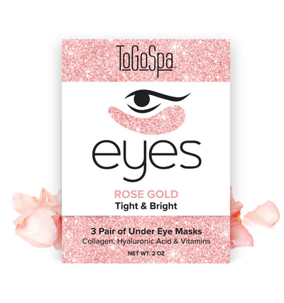 Rose Gold under Eye Mask 3 Pair