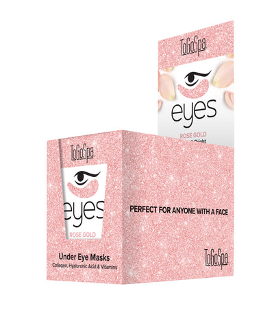 ToGoSpa Rose Gold under Eye Mask Bundle Box