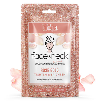 ToGoSpa Rose Gold Face & Neck mask 1 pair