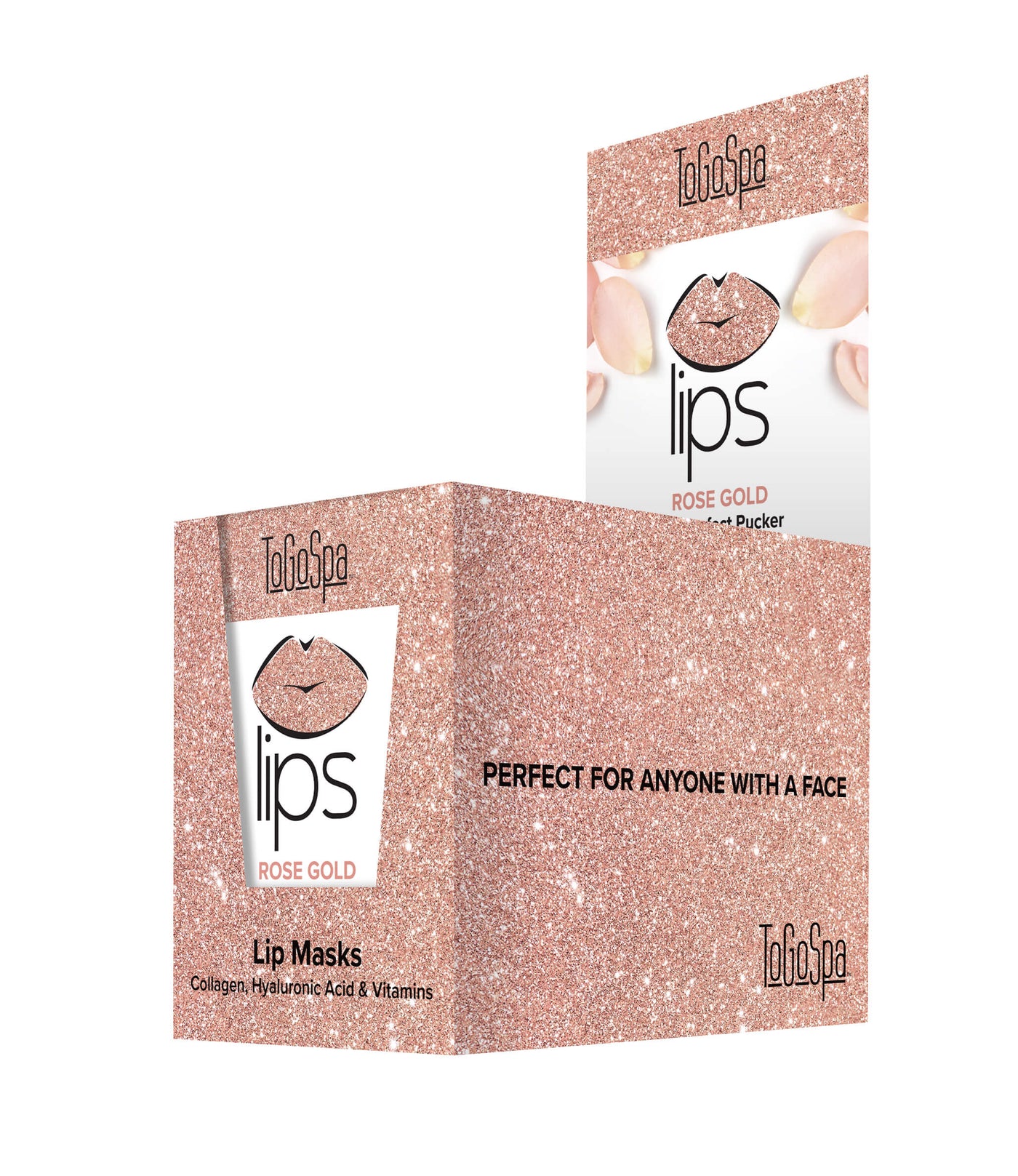 ToGoSpa Rose Gold Lips mask bundle back
