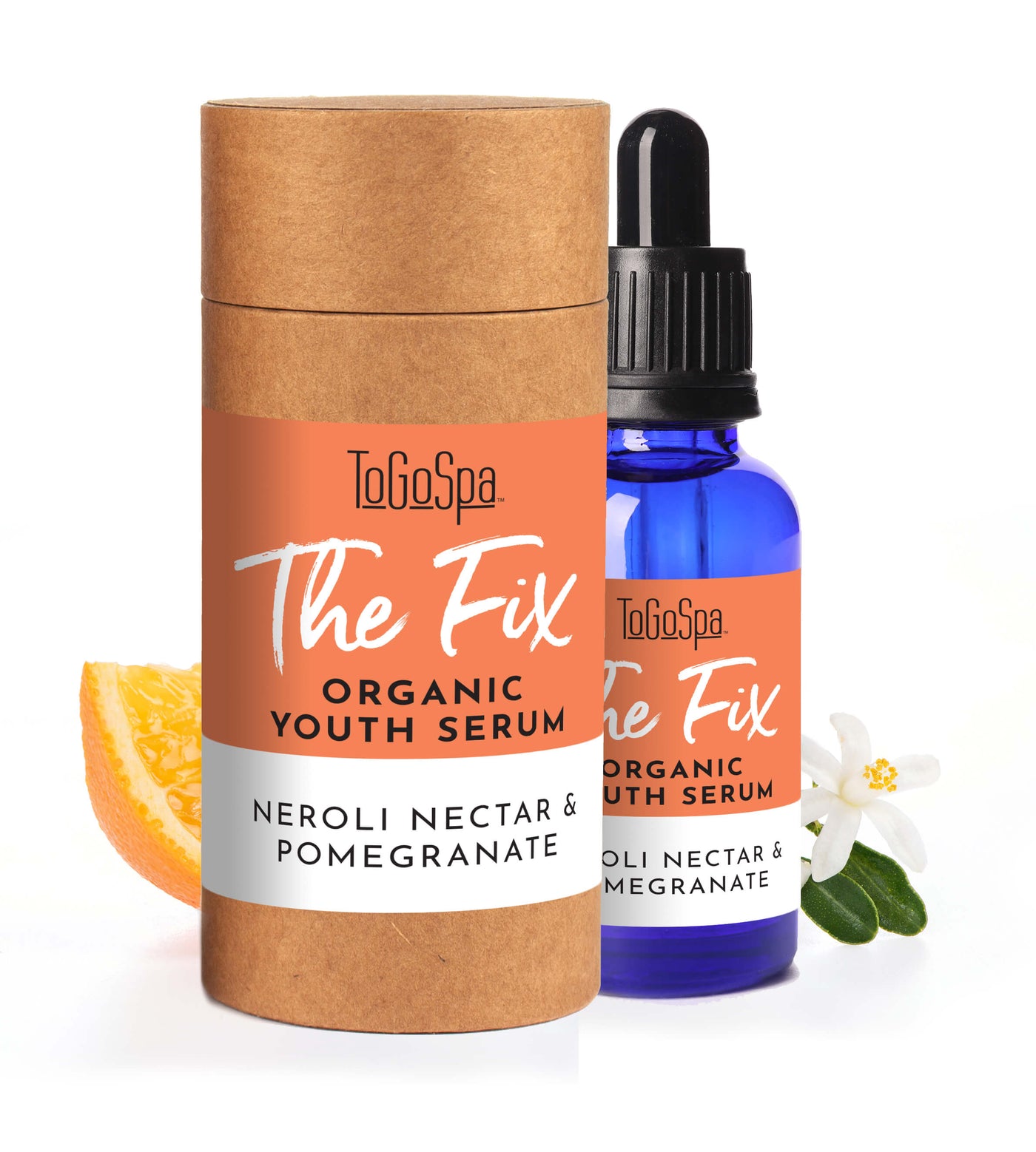 ToGoSpa The Fix Organic Youth serum neroli nectar & pomegranate