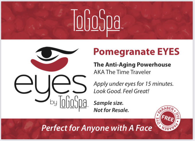 ToGoSpa wholesale Pomegranate Eyes (50 singles) Wholesale Eyes and Lips Promotional Giveaway Singles