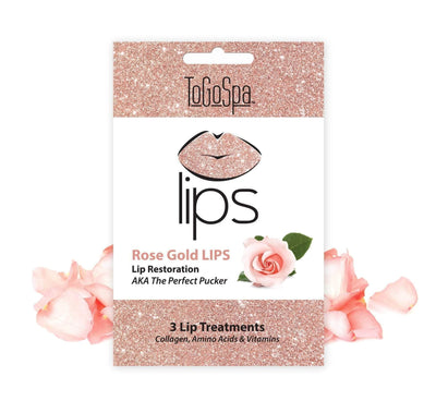 ToGoSpa wholesale Rose Gold LIPS Retail Box (10 packs) Wholesale LIPS by ToGoSpa