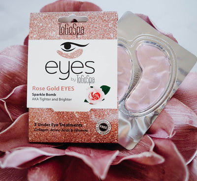 ToGoSpa Rose Gold Under eye masks 3 pair